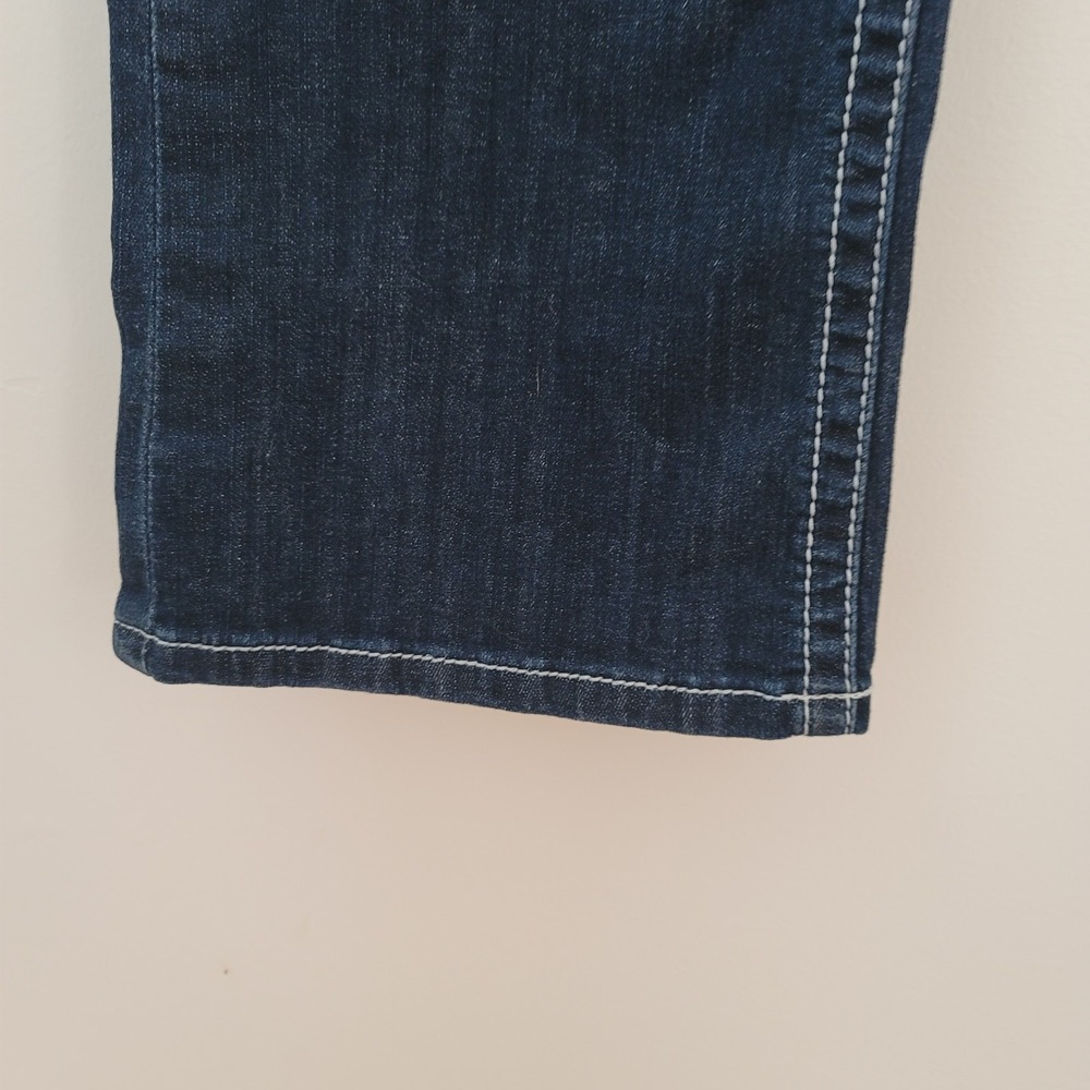 Ariat Real Denim Women 32S Lakeshore Lowrise Boot Rosy Whipstitch Jeans Western - Picture 4 of 14